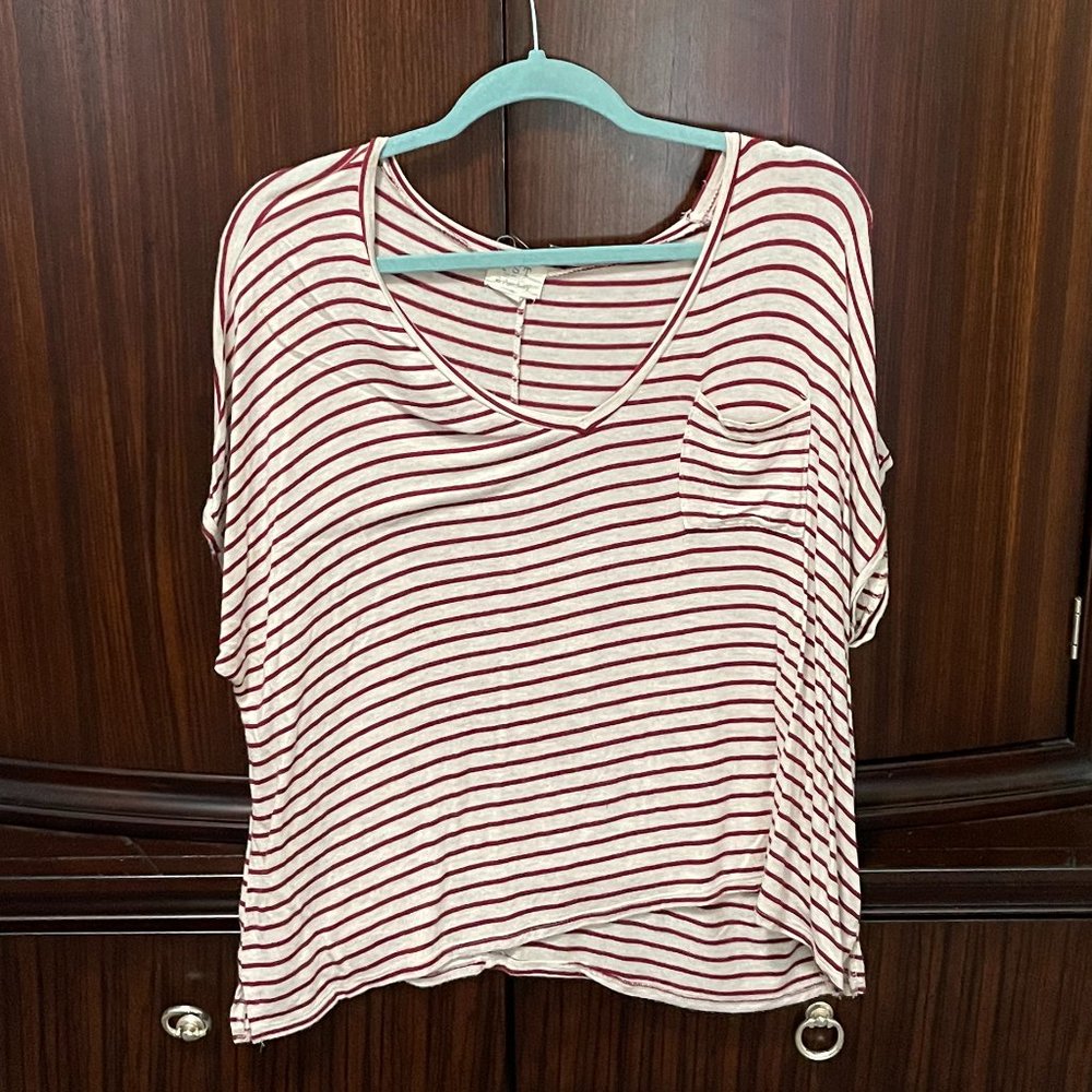 PST by Project Social Cream and Red Tee Size XL